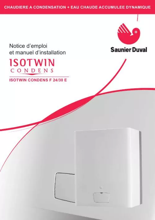 Notice SAUNIER DUVAL ISOTWIN F24E chaudière Trouver une solution à un — free download